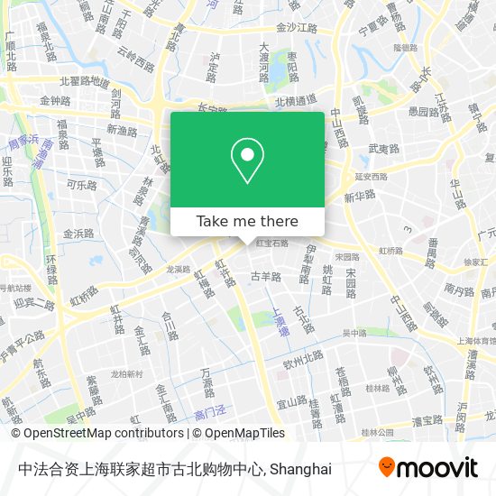 中法合资上海联家超市古北购物中心 map