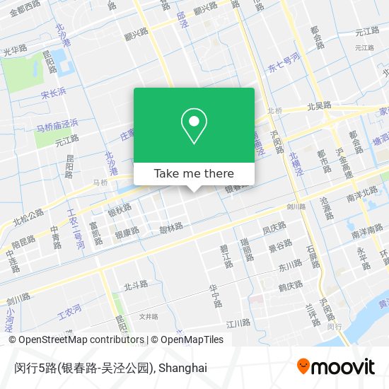 闵行5路(银春路-吴泾公园) map