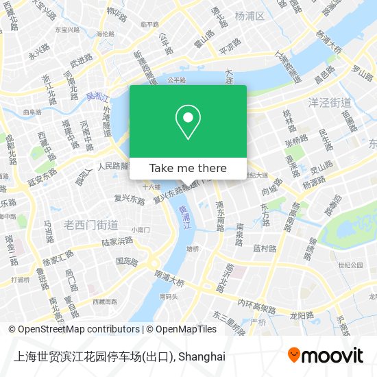 上海世贸滨江花园停车场(出口) map