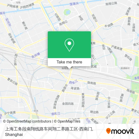 上海工务段南翔线路车间翔二养路工区-西南门 map