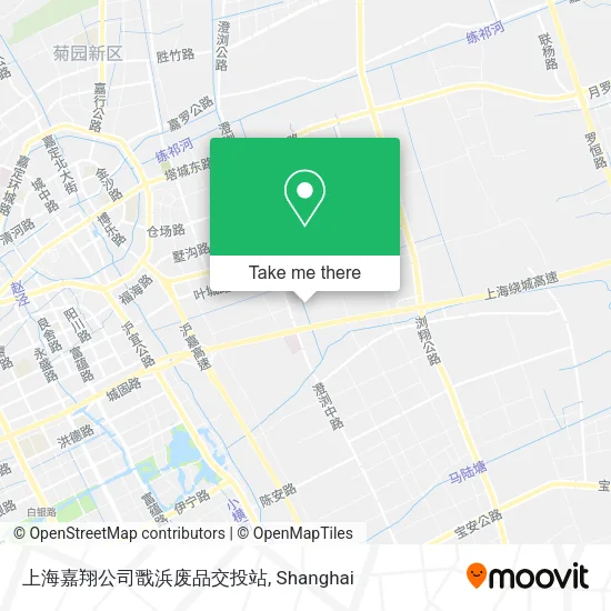 上海嘉翔公司戬浜废品交投站 map