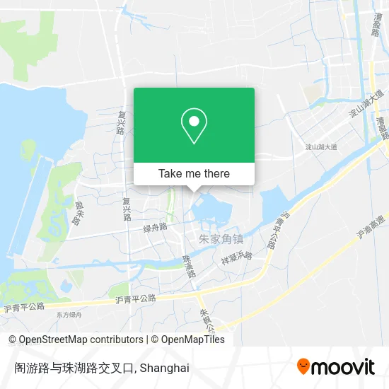 阁游路与珠湖路交叉口 map