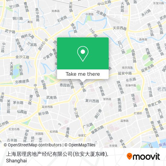 上海居理房地产经纪有限公司(欣安大厦东峰) map