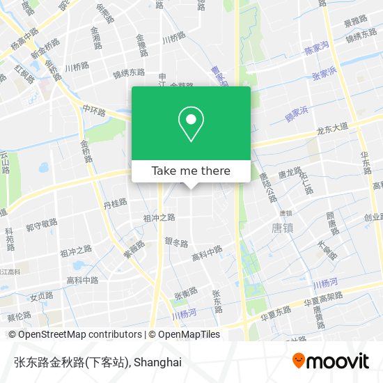 张东路金秋路(下客站) map