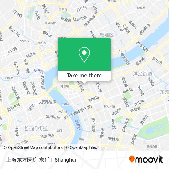 上海东方医院-东1门 map