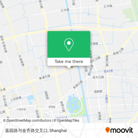 嘉园路与金齐路交叉口 map