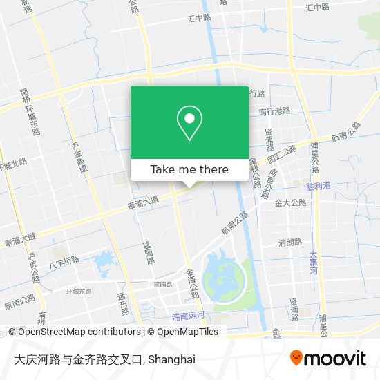 大庆河路与金齐路交叉口 map