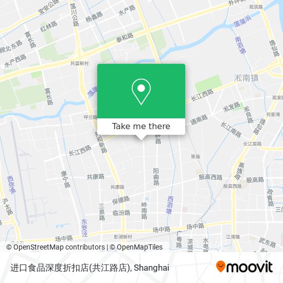 进口食品深度折扣店(共江路店) map