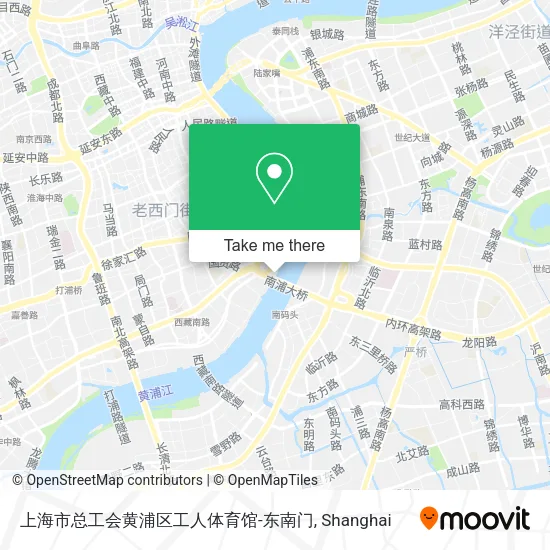 上海市总工会黄浦区工人体育馆-东南门 map