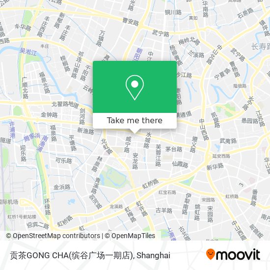 贡茶GONG CHA(缤谷广场一期店) map