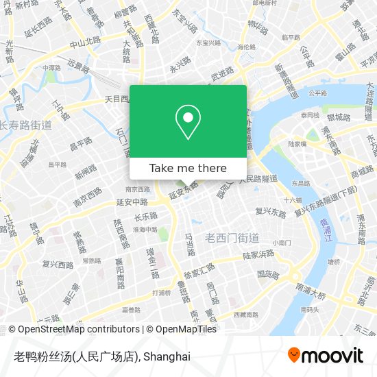 老鸭粉丝汤(人民广场店) map