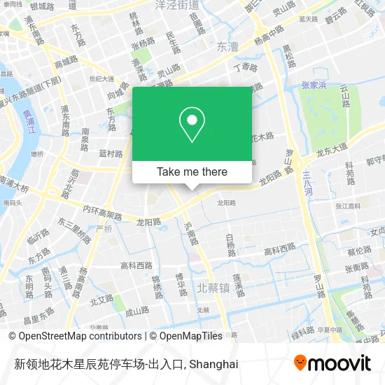 新领地花木星辰苑停车场-出入口 map