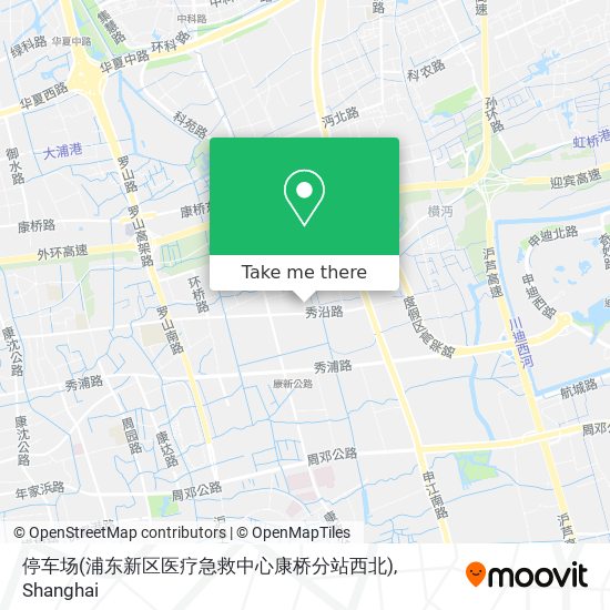 停车场(浦东新区医疗急救中心康桥分站西北) map