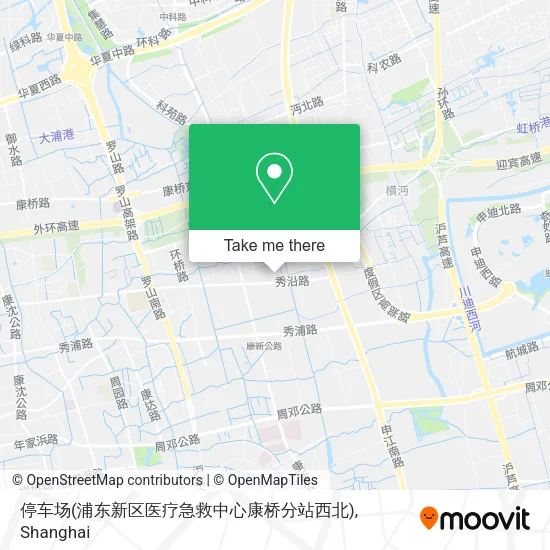 停车场(浦东新区医疗急救中心康桥分站西北) map