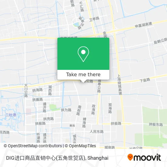 DIG进口商品直销中心(五角世贸店) map