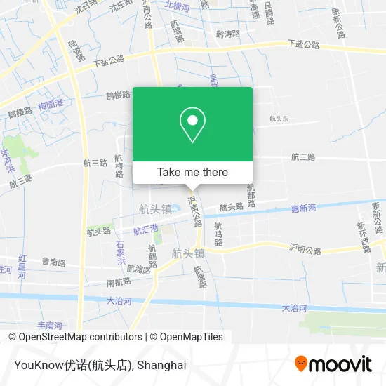 YouKnow优诺(航头店) map