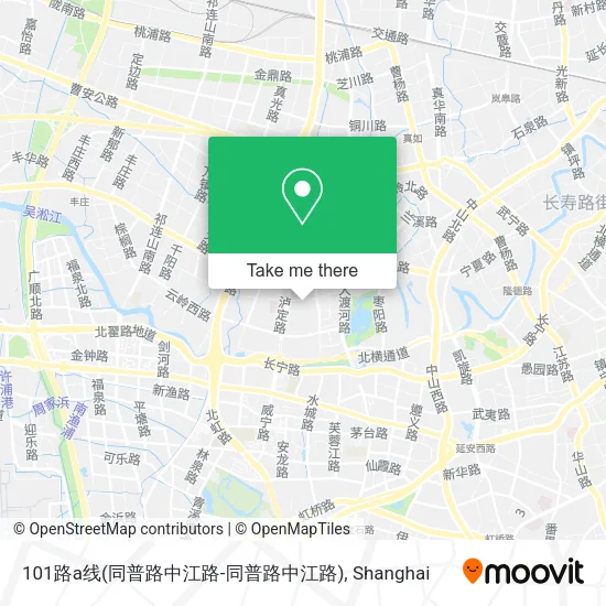101路a线(同普路中江路-同普路中江路) map
