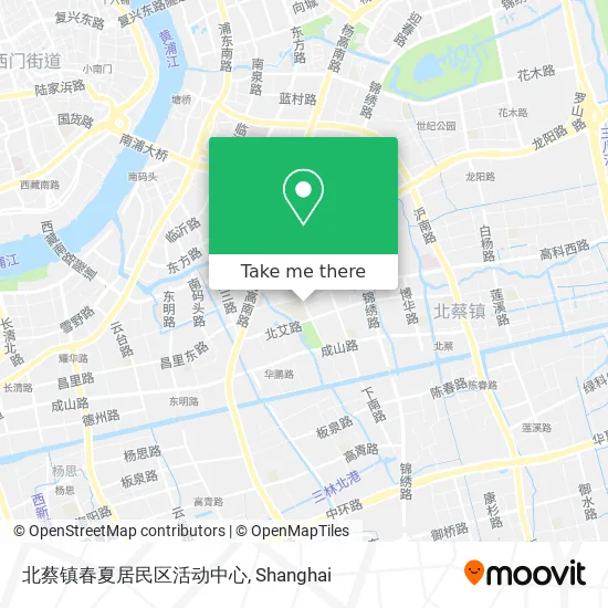 北蔡镇春夏居民区活动中心 map
