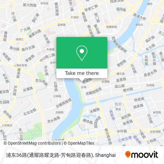 浦东36路(通耀路耀龙路-芳甸路迎春路) map
