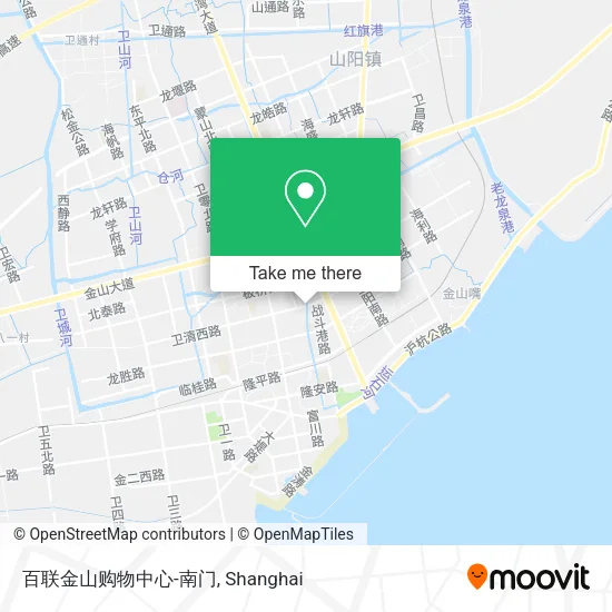 百联金山购物中心-南门 map