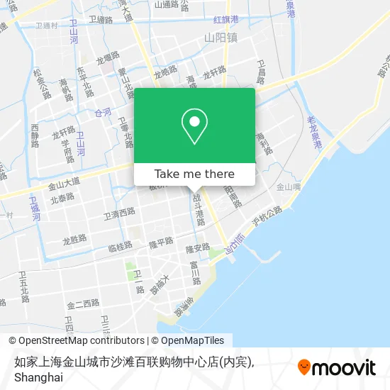 如家上海金山城市沙滩百联购物中心店(内宾) map
