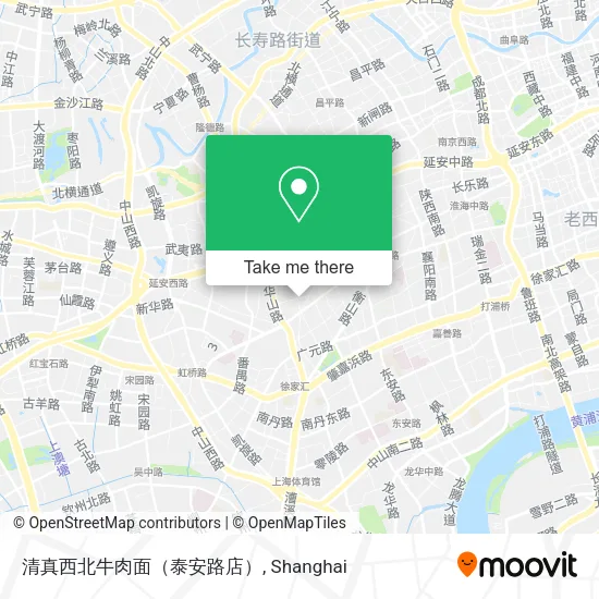清真西北牛肉面（泰安路店） map