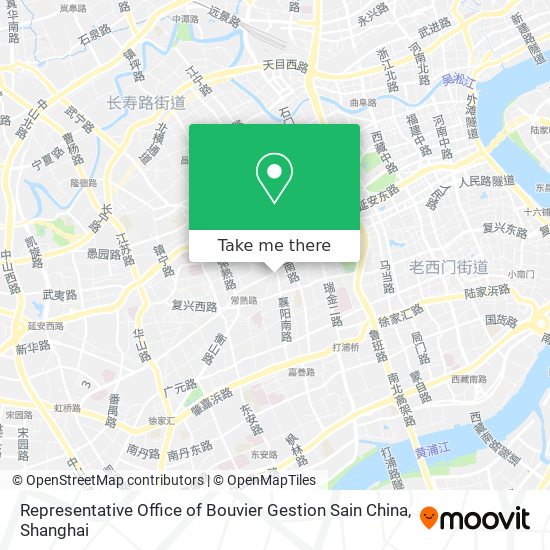 Representative Office of Bouvier Gestion Sain China map