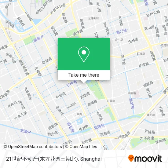 21世纪不动产(东方花园三期北) map