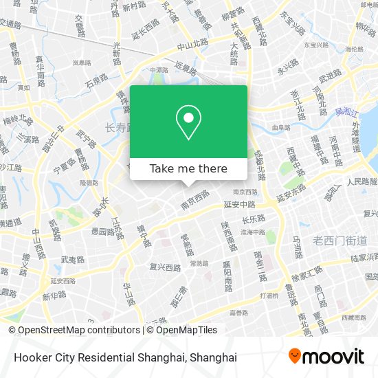 Hooker City Residential Shanghai map