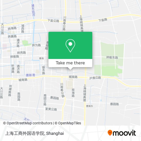 上海工商外国语学院 map
