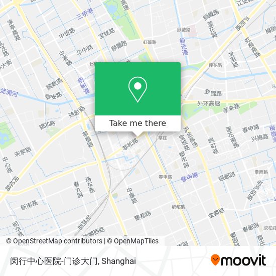 闵行中心医院-门诊大门 map