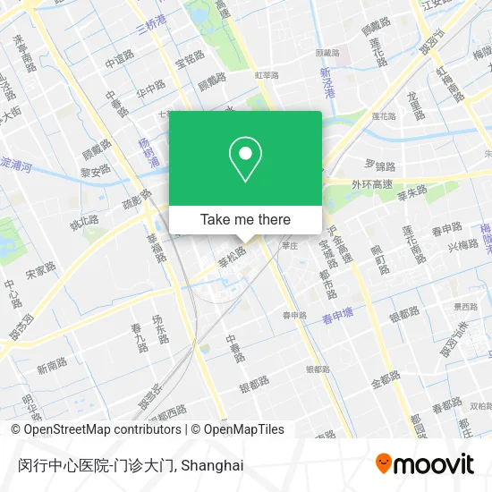 闵行中心医院-门诊大门 map