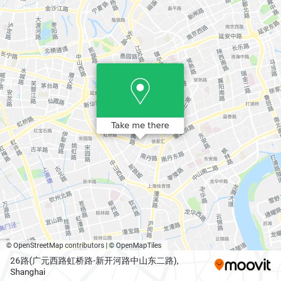 26路(广元西路虹桥路-新开河路中山东二路) map
