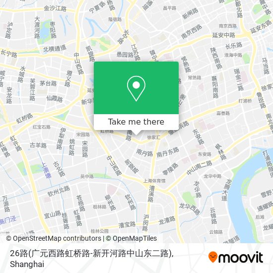 26路(广元西路虹桥路-新开河路中山东二路) map