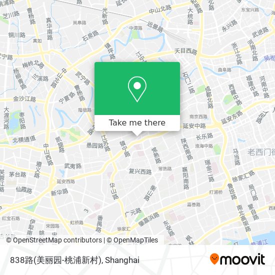838路(美丽园-桃浦新村) map