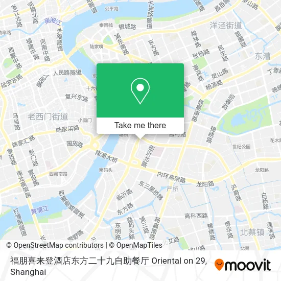 福朋喜来登酒店东方二十九自助餐厅 Oriental on 29 map