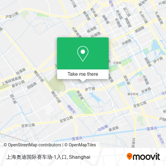 上海奥迪国际赛车场-1入口 map