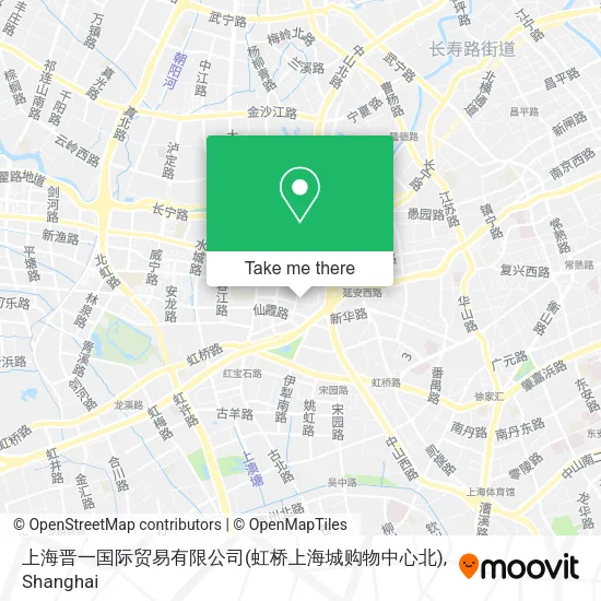 上海晋一国际贸易有限公司(虹桥上海城购物中心北) map