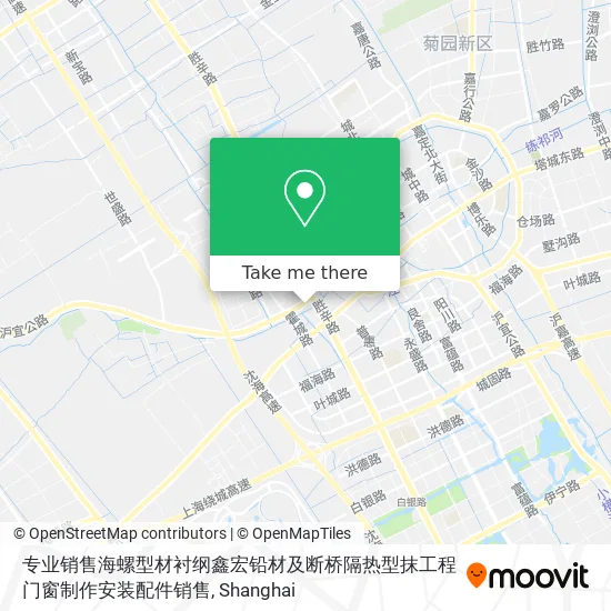 专业销售海螺型材衬纲鑫宏铅材及断桥隔热型抹工程门窗制作安装配件销售 map