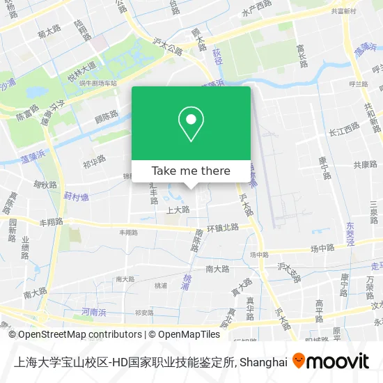 上海大学宝山校区-HD国家职业技能鉴定所 map