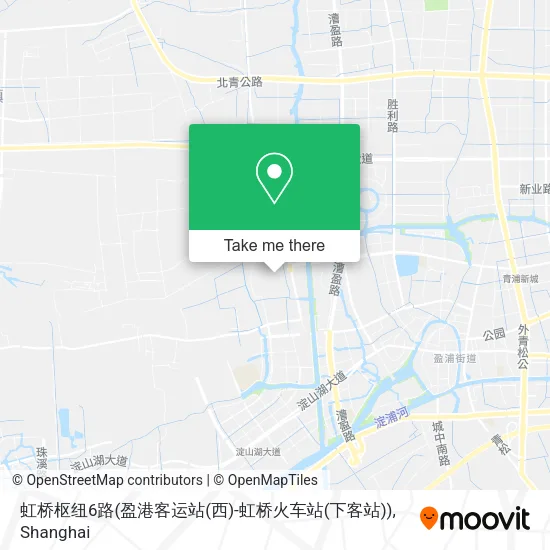 虹桥枢纽6路(盈港客运站(西)-虹桥火车站(下客站)) map