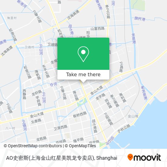 AO史密斯(上海金山红星美凯龙专卖店) map