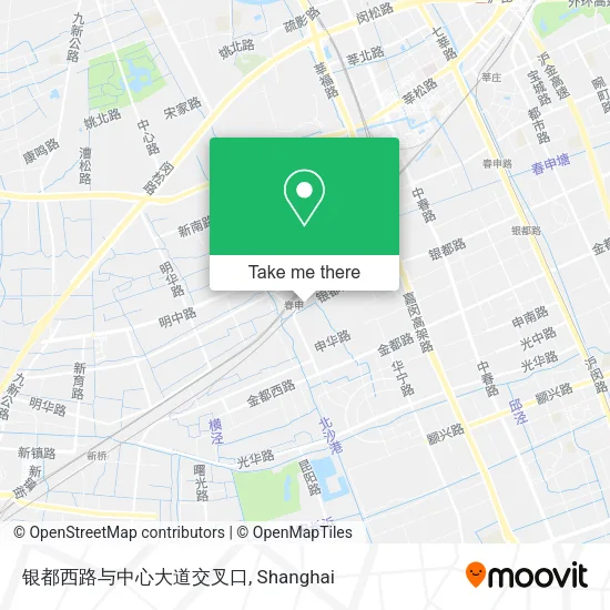 银都西路与中心大道交叉口 map