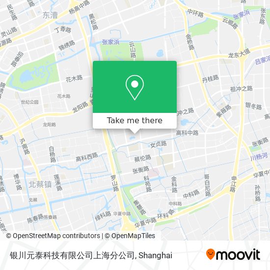 银川元泰科技有限公司上海分公司 map