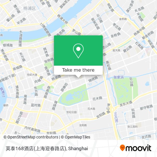 莫泰168酒店(上海迎春路店) map