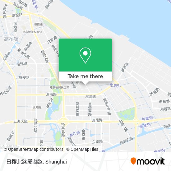 日樱北路爱都路 map
