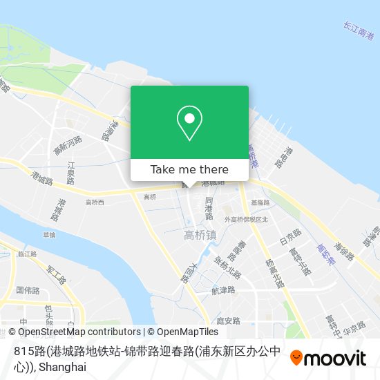 815路(港城路地铁站-锦带路迎春路(浦东新区办公中心)) map