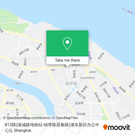 815路(港城路地铁站-锦带路迎春路(浦东新区办公中心)) map