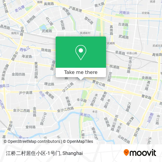 江桥二村居住小区-1号门 map