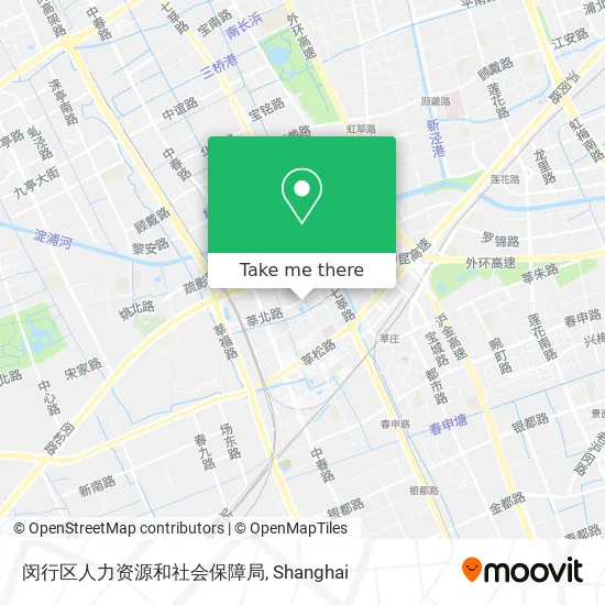 闵行区人力资源和社会保障局 map